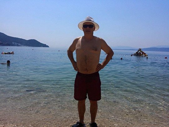 Bob Klepl odpočívá na dovolené v Chorvatsku.