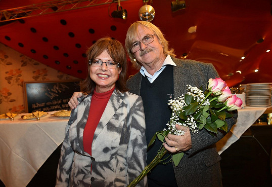 Karel Vágner a Marie Tomsová na křtu knihy