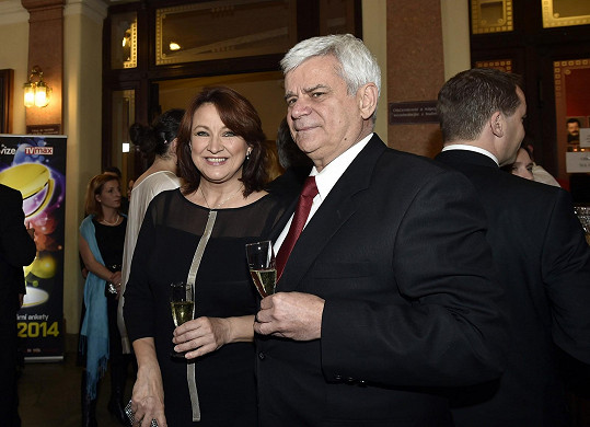 Zlata Adamovská s manželem Petrem Štěpánkem