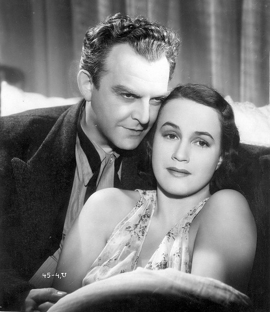 Adina Mandlová a Otomar Korbelář ve filmu Nevinná (1939)