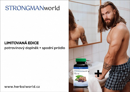Limitovaná edice STRONGMANworld potravinový doplněk + spodní prádlo