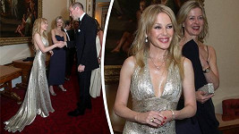 Kylie Minogue se v Buckinghamském paláci setkala s princem Williamem