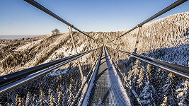 Horský resort Dolní Morava je nejlepším místem pro zimní dovolenou. Projděte se zde po Sky Bridge 721, nejdelším mostě na světě.