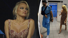 Pamela Anderson si po zápase odvedla svého fotbalistu.