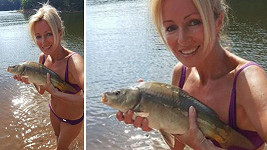 Kateřina Brožová miluje rybaření.