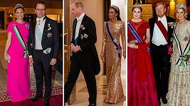 Svatby jordánského prince se účastnili členové mnoha královských rodin. 