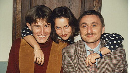 Renáta Dlouhá se svými bývalými kolegy ze Sportovních novin Pavlem Poulíčkem (vlevo) a Václavem Tittelbachem.