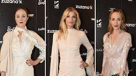 Outfity na módní show Zuzany Kubíčkové se známým dámám povedly.