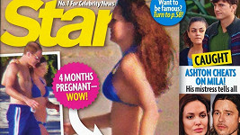 Fotky těhotné Kate v bikinách otiskl i magazín Star. 