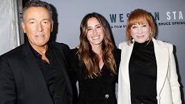 Bruce Springsteen s manželkou Patti a dcerou Jessicou