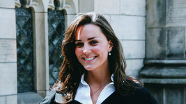 Kate Middleton v dobách, kdy studovala na Univerzitě v St Andrews.