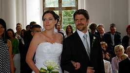 Viktor Limr se svou novomanželkou.