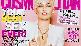 Miley Cyrus na titulce Cosmopolitanu.