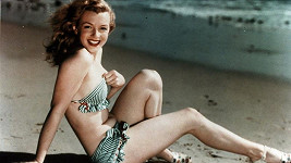 Marilyn Monroe ještě jako brunetka v době, kdy se živila modelingem.