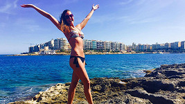 Aneta Vrzalová si užívá na dovolené na Maltě.