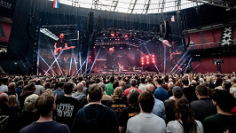 Bruce Springsteen na koncertu v Amsterdamu