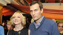 Zpěvačka Kristina Orbakajte s manželem Michailem Zemcovem.