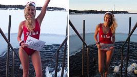 Jitka odletěla na Vánoce do Finska.