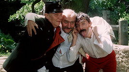 Hlavní role ztvárnili (zleva) Rudolf Hrušínský, Josef Somr a Petr Čepek.