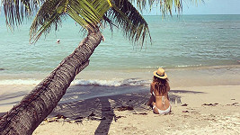 Kateřina Sokolová si užívá relax u moře v Thajsku.