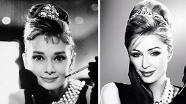 Audrey Hepburn a Paris Hilton