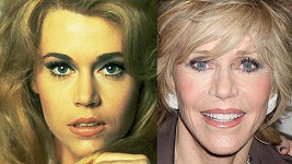 Nestárnoucí Jane Fonda před 43 lety a dnes.