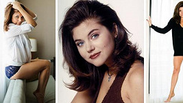 Tiffani Amber Thiessen před dvaceti lety (uprostřed) a dnes.