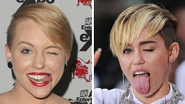 Miley Cyrus a její dvojnice.