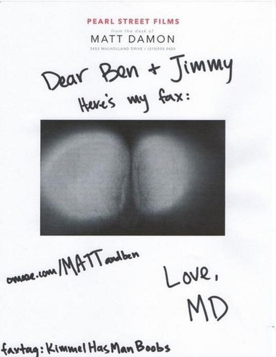 Matt Damon odeslal svým kamarádíčkům vtipný fax...