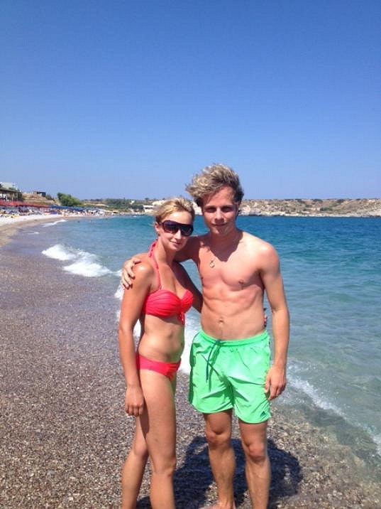 Jan Onder s přítelkyní Luckou si užívali v Řecku.