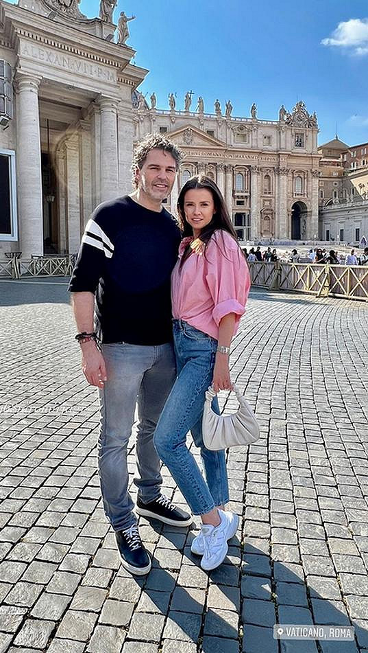 Jaromír Jágr a Dominika Branišová na nedávném výletě v Římě