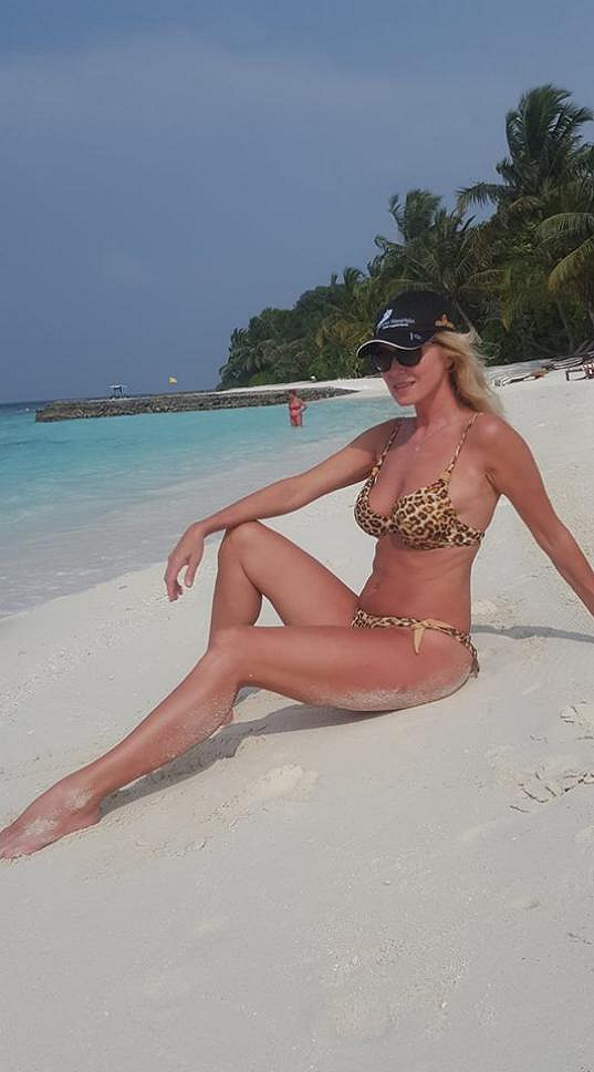 Kateřina Brožová na Maledivách