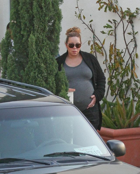 Mariah těsně před porodem.