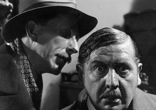Jindřich Plachta a Theodor Pištěk v detektivce Vražda v Ostrovní ulici (1933)