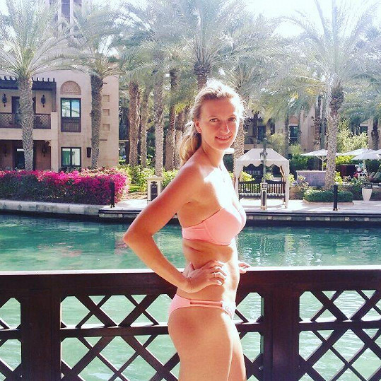 Petra Kvitová si užívá dovolenou v Dubaji.