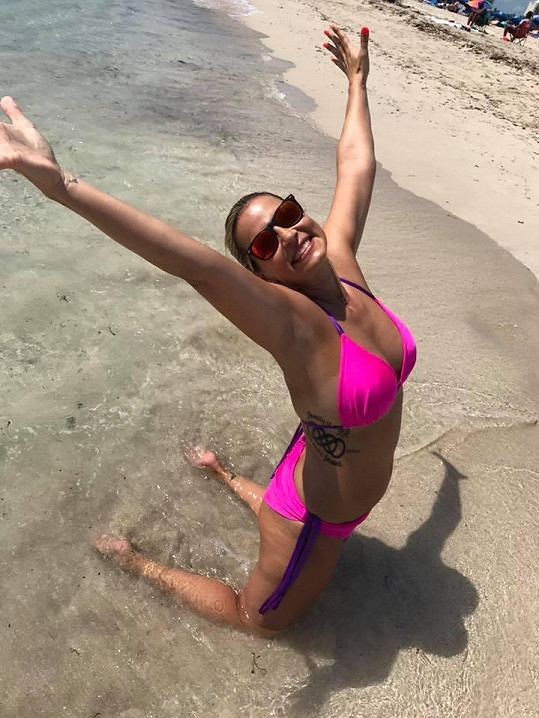 Monika Marešová si užívá na dovolené v Miami.