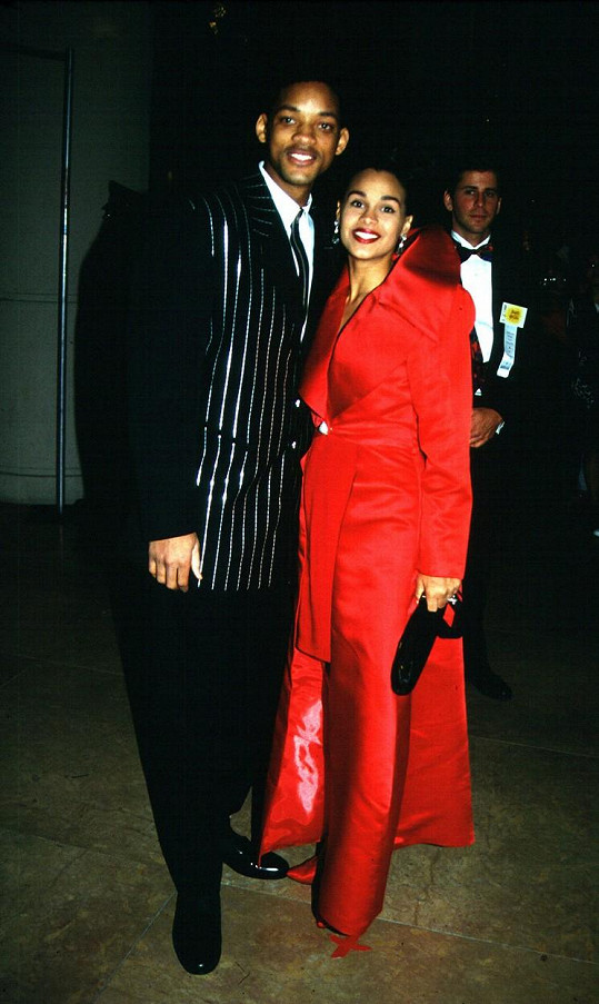 Will Smith se svou první ženou Sheree Zampino. Jejich svazek trval mezi lety 1992 - 1995 (na snímku kolem roku 1990).