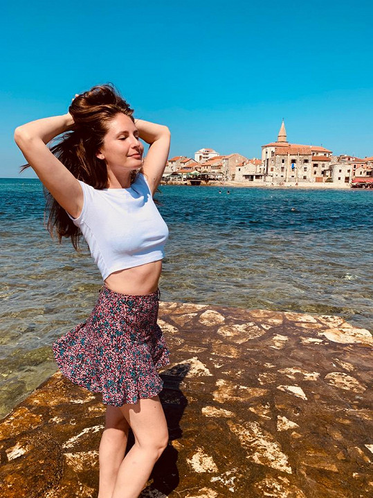 V létě si zpěvačka užila dovolenou v Chorvatsku.