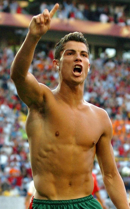 Cristiano Ronaldo na Euru v roce 2004