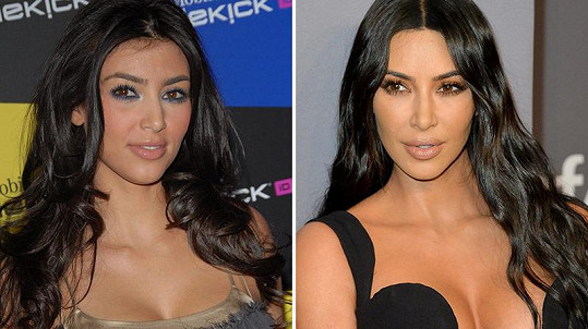 Kim Kardashian (archivní snímek vlevo)