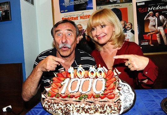 Jana Paulová s Pavlem Zedníčkem spolu odehráli 1000 představení.