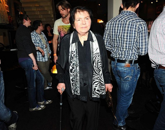 Jiřina Švorcová v roce 2011, o několik měsíců později zemřela.