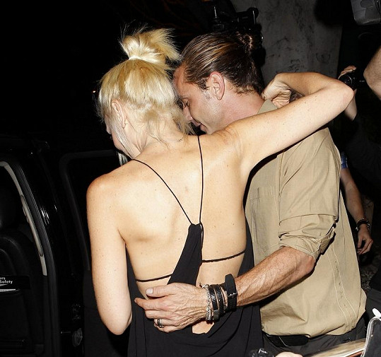 Gwen Stefani s manželem Gavinem Rossdalem.