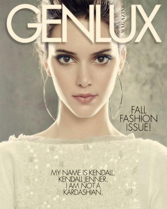 Kendall Jenner v magazínu Genlux.