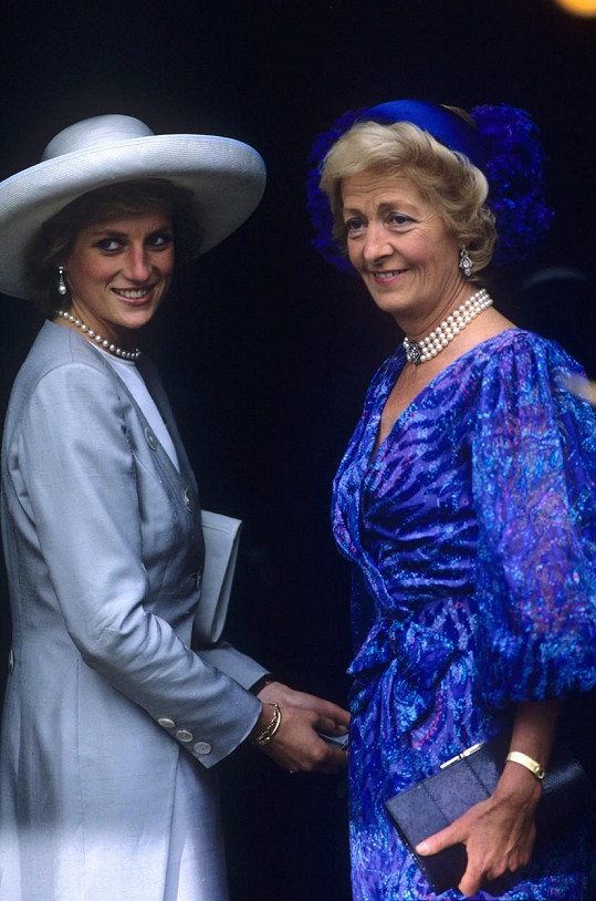Princezna Diana s matkou Frances Shand Kydd
