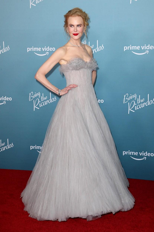 Nicole Kidman na premiéře snímku Being the Ricardos