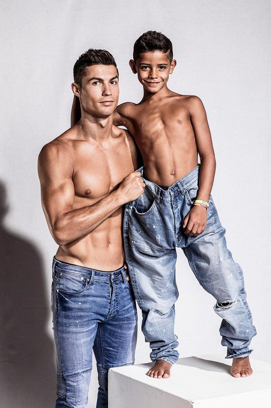 Cristiano a jeho prvorozený syn Cristiano Junior