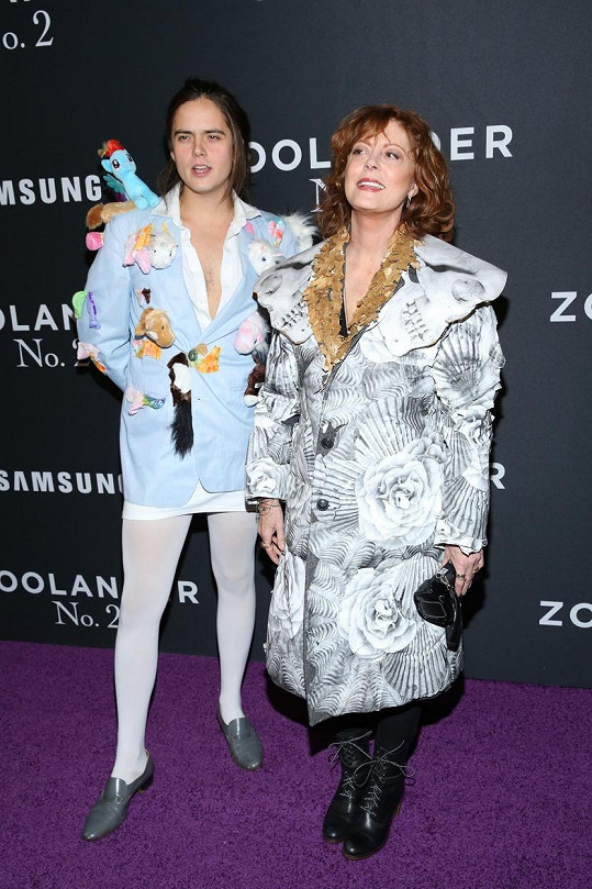 Susan Sarandon se synem na premiéře Zoolandera 2