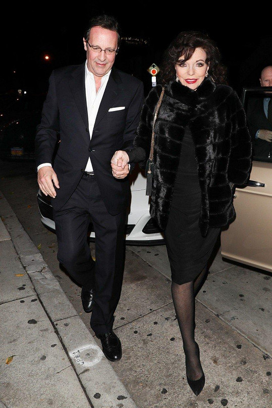 Joan Collins s manželem Percym Gibsonem