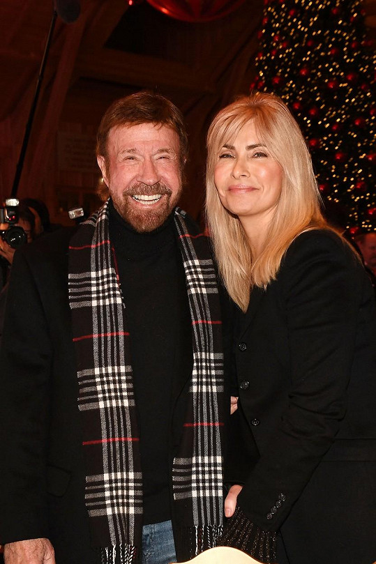Chuck Norris s manželkou Genou